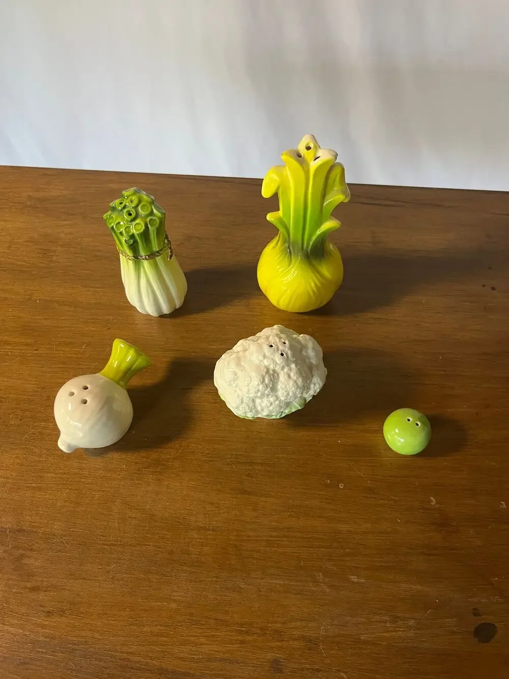 Vintage Figural Vegetable Salt & Pepper Shakers Ceramic Anthropomorphic Lot